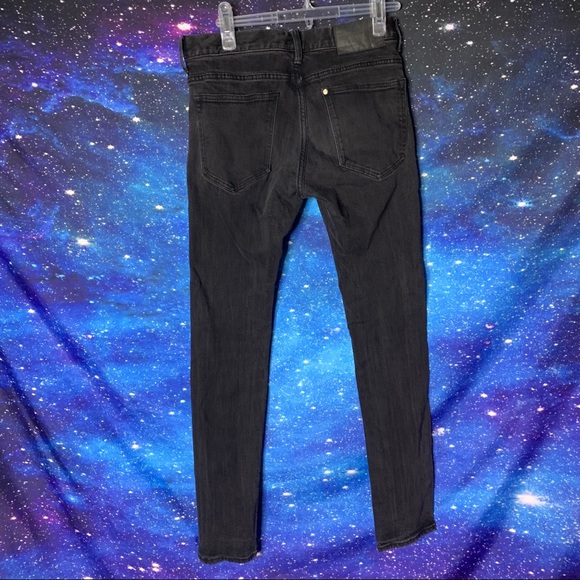 H&M- Slim Low Waist Off Black Jeans size 29 - Picture 5 of 12